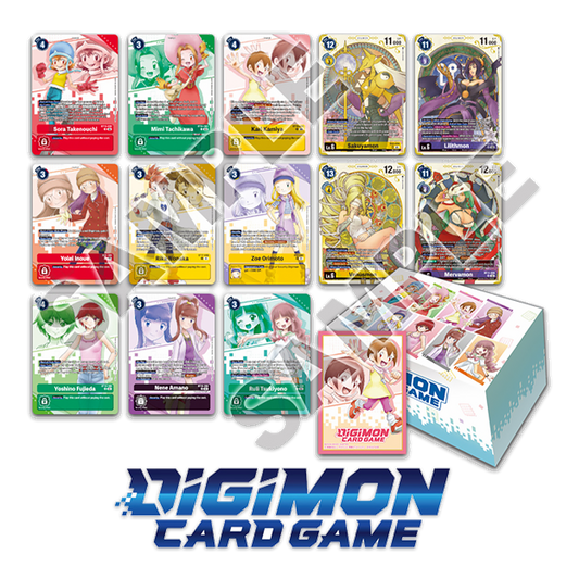 Digimon Card Game: Premium Heroines Set (PB18) Components