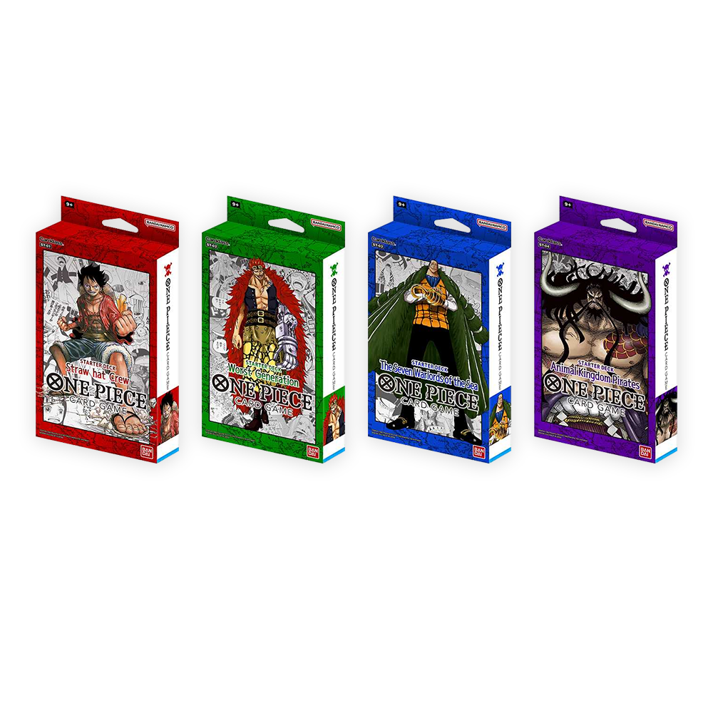 One Piece Card Game – Starter Deck Bundle – Set of 4