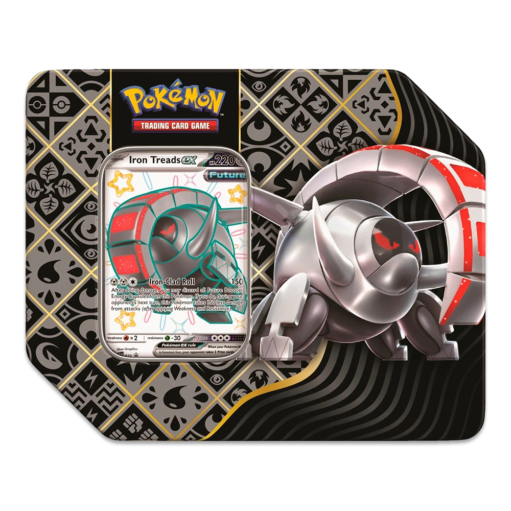 Pokémon TCG: Scarlet & Violet – Paldean Fates 5-Booster Tin - Iron Treads ex