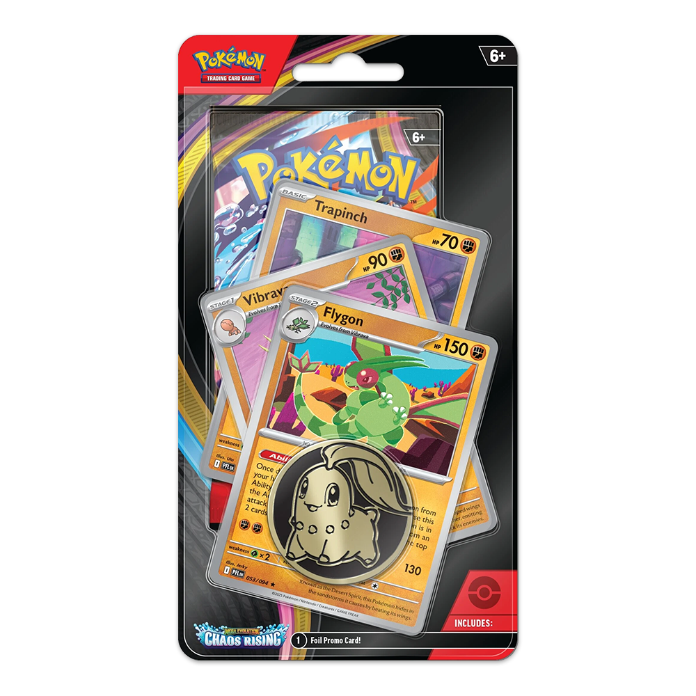 Pokémon TCG: Mega Evolution – Chaos Rising Premium Checklane Blister Display – Flygon