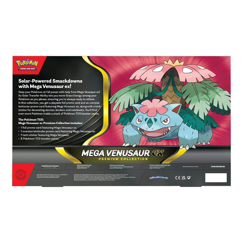 Pokémon TCG: Mega Venusaur ex Premium Collection Back