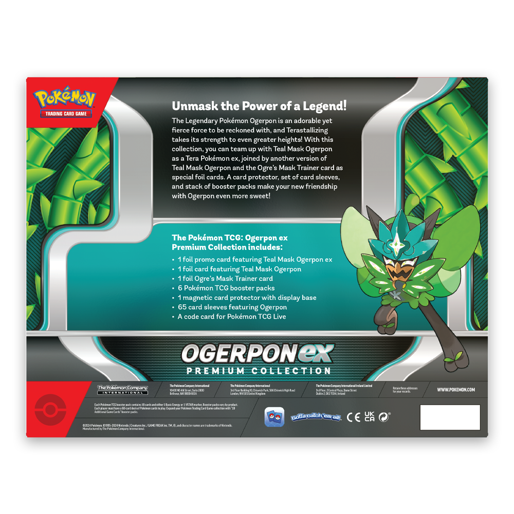 Pokémon TCG: Ogerpon ex Premium Collection Back