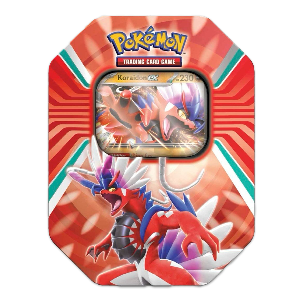 Pokmon TCG: Paldea Legends Tin Koraidon ex Eclipse Cards Pokmon TCG: Paldea Legends Tin Koraidon ex Eclipse Cards