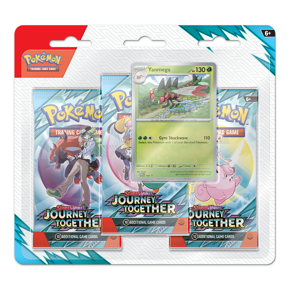 Pokémon TCG: Scarlet & Violet – Journey Together 3-Pack Blister – Yanmega