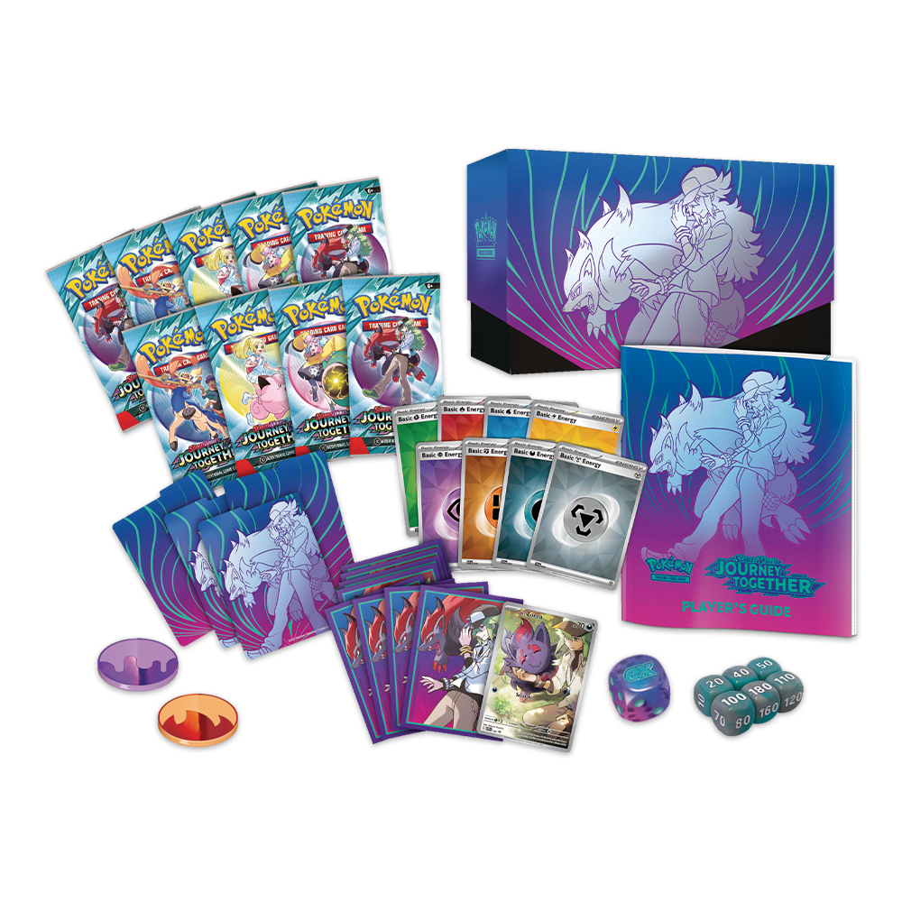 Pokémon TCG: Scarlet & Violet – Journey Together Elite Trainer Box Components