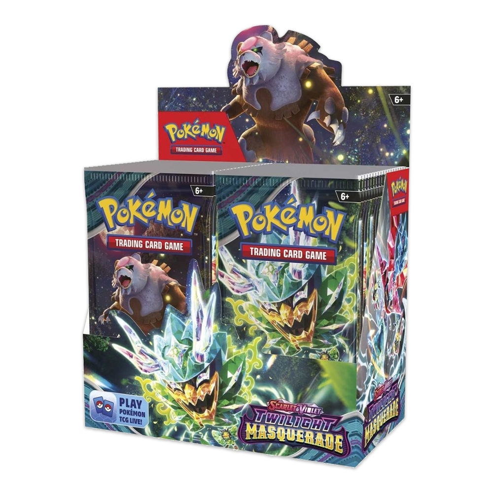 Pokmon TCG: Scarlet & Violet Twilight Masquerade Booster Box Displa Eclipse Cards Pokmon TCG: Scarlet & Violet Twilight Masquerade Booster Box Displa Eclipse Cards