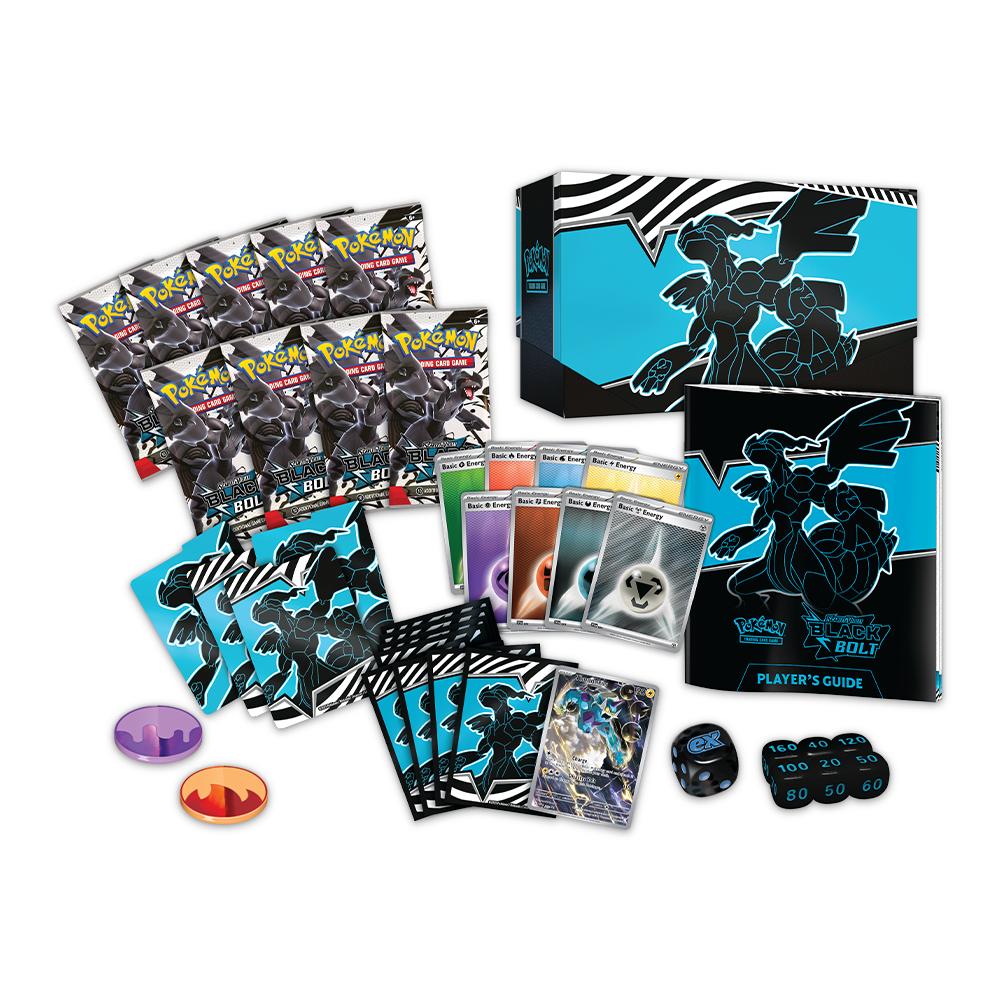 Pokémon TCG: Scarlet & Violet - Black Bolt Elite Trainer Box Contents