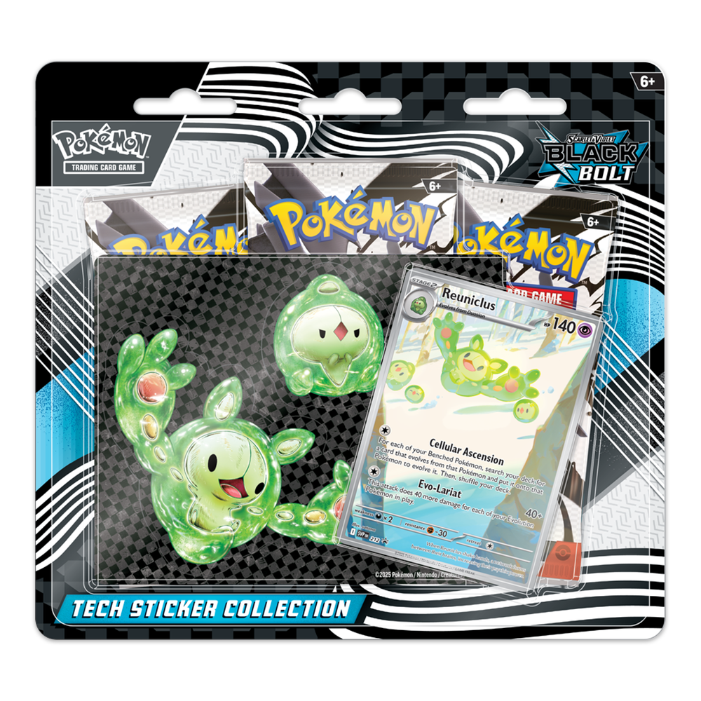 Pokémon TCG: Scarlet & Violet—Black Bolt Tech Sticker Collection - Reuniclus