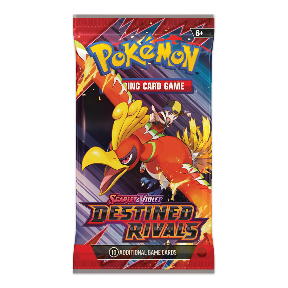 Pokémon TCG: Scarlet & Violet – Destined Rivals Booster Box Pack - Ethan & Ho-oh