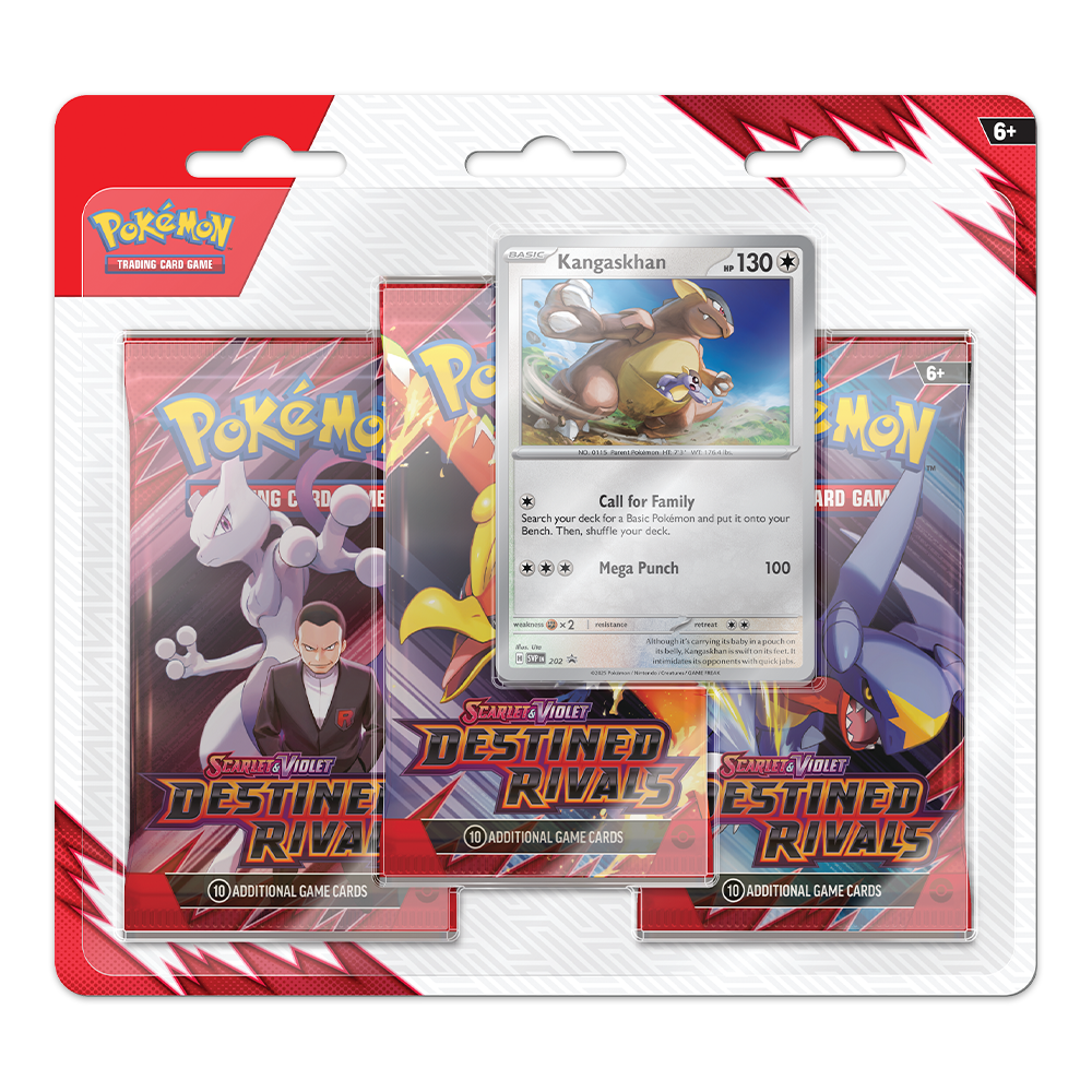 Pokémon TCG: Scarlet & Violet – Destined Rivals 3-Pack Blister – Kangaskhan