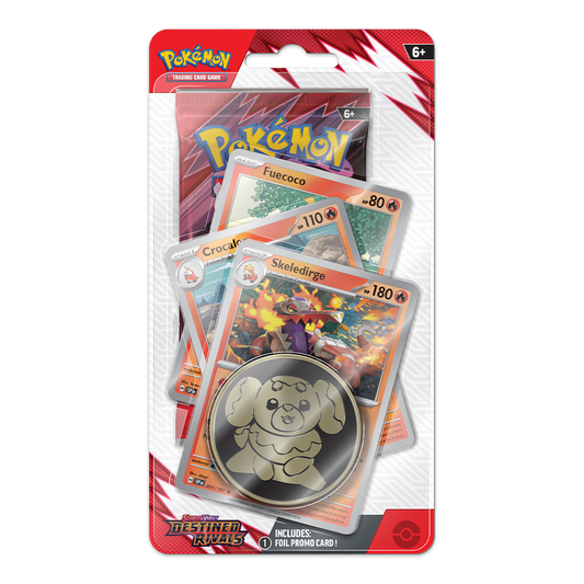 Pokémon TCG: Scarlet & Violet – Destined Rivals Premium Checklane Blister Display – Skeledirge