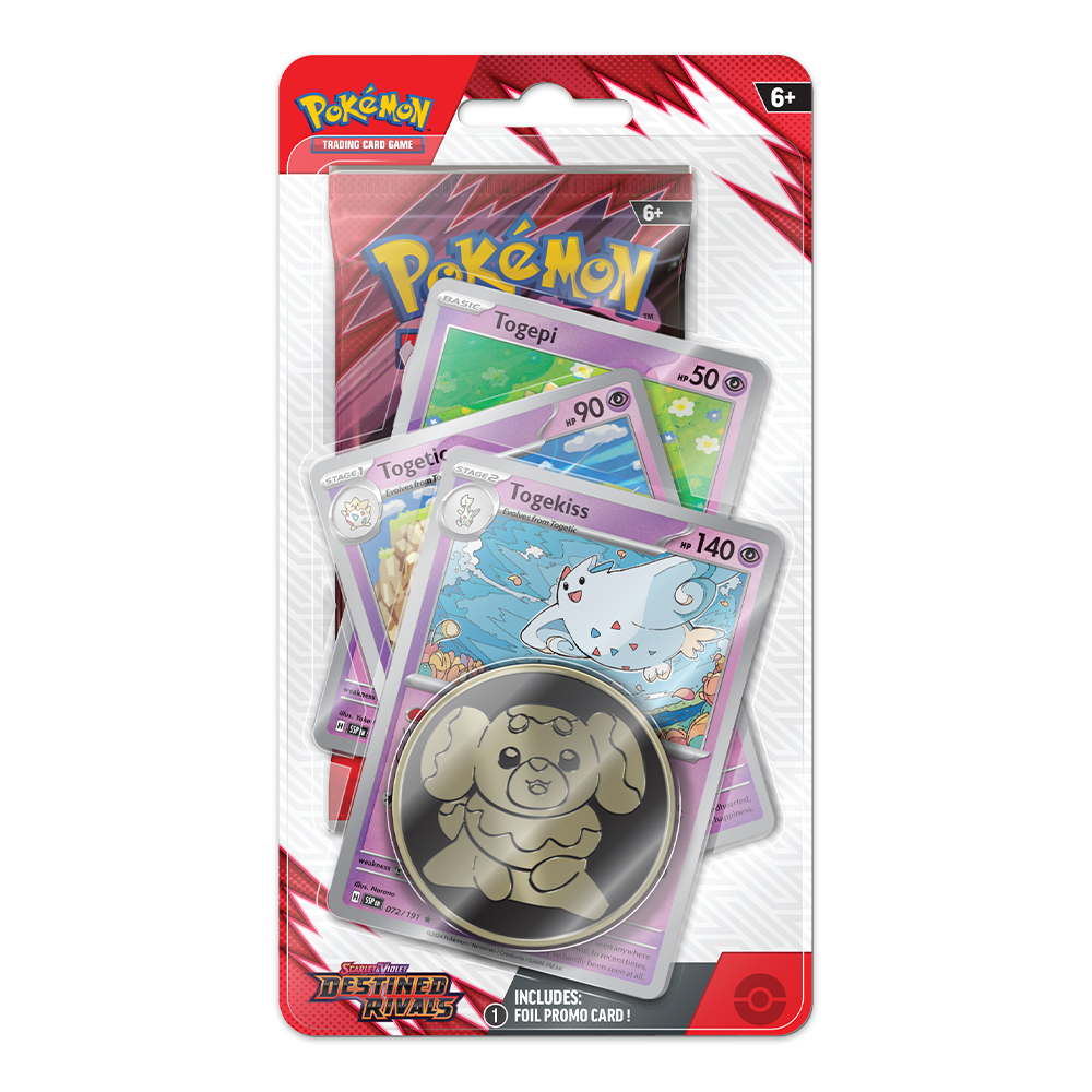 Pokémon TCG: Scarlet & Violet – Destined Rivals Premium Checklane Blister Display – Togekiss