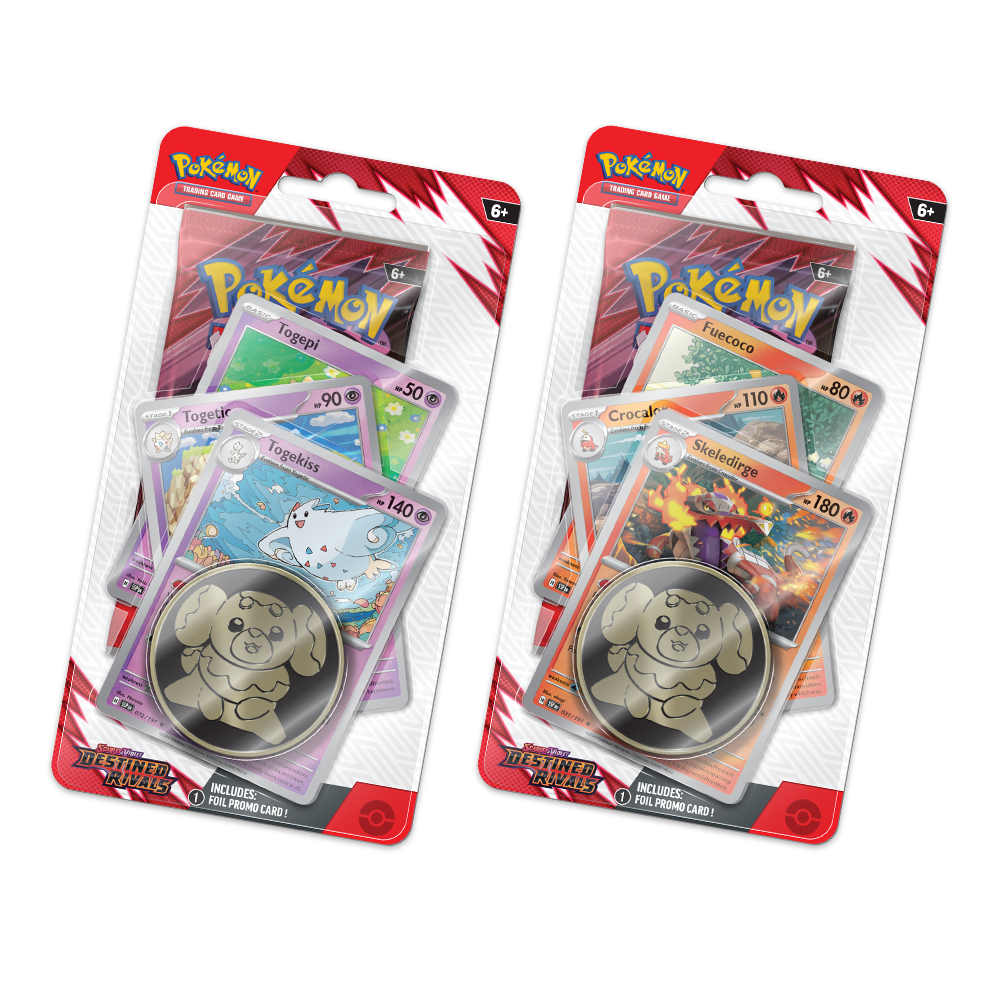 Pokémon TCG: Scarlet & Violet – Destined Rivals Premium Checklane Blister Bundle – Togekiss & Skeledirge