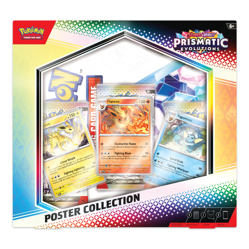 Pokémon TCG: Scarlet & Violet—Prismatic Evolutions Poster Collection Front