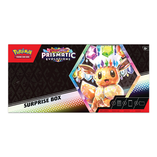 Pokémon TCG: Scarlet & Violet — Prismatic Evolutions Surprise Box Collection Front