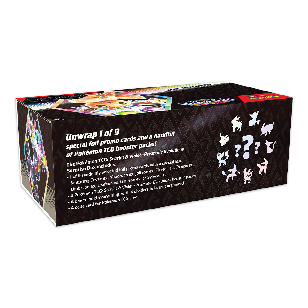 Pokémon TCG: Scarlet & Violet — Prismatic Evolutions Surprise Box Collection Top