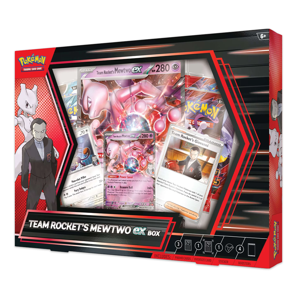Pokémon TCG: Team Rocket's Mewtwo ex Box