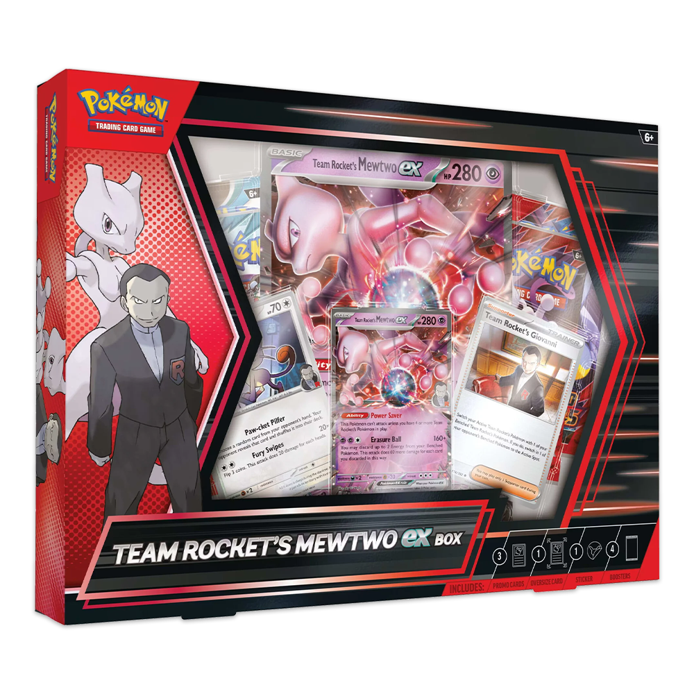 Pokémon TCG: Team Rocket's Mewtwo ex Box