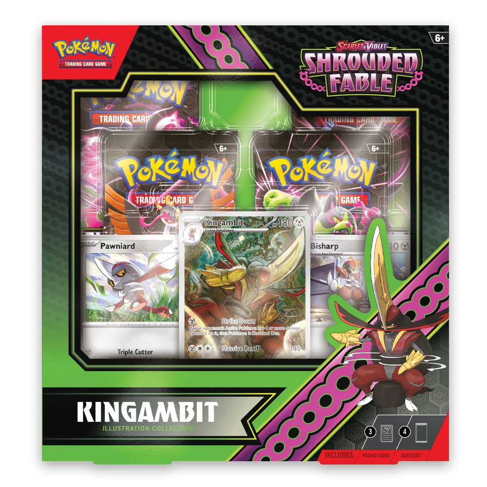Pokémon TCG: Scarlet & Violet - Shrouded Fable Kingambit Illustration Rare Collection Front