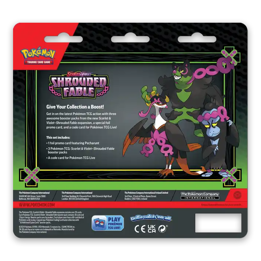 Pokémon TCG: Scarlet & Violet—Shrouded Fable 3-Pack and Promo Card Blister
