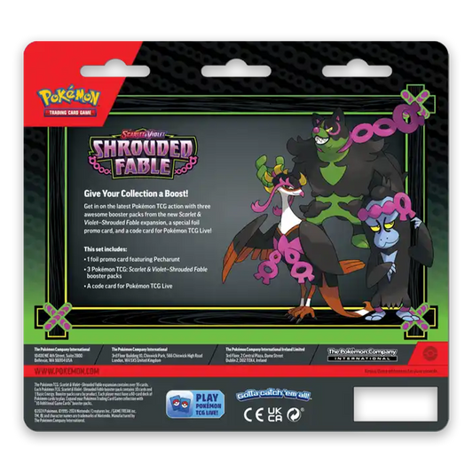 Pokémon TCG: Scarlet & Violet—Shrouded Fable 3-Pack and Promo Card Blister