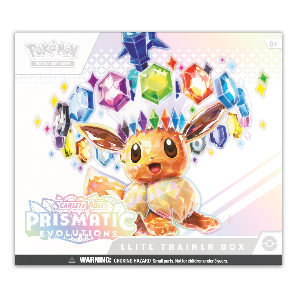 Pokémon TCG: Scarlet & Violet Prismatic Evolutions Elite Trainer Box Front