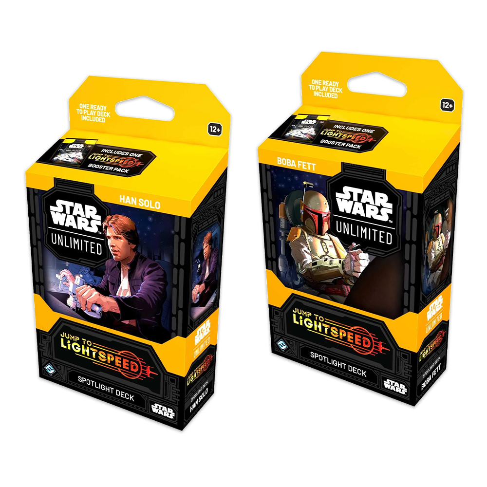 Star Wars: Unlimited – Jump to Lightspeed Spotlight Deck Bundle - Han Solo & Boba Fett