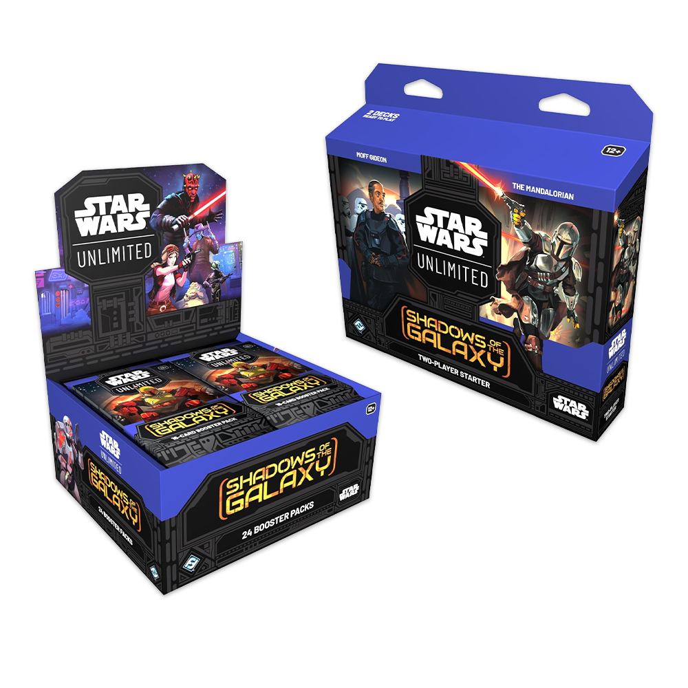 Star Wars: Unlimited Shadows of the Galaxy Booster Box and Starter Bun Eclipse Cards Star Wars: Unlimited Shadows of the Galaxy Booster Box and Starter Bun Eclipse Cards