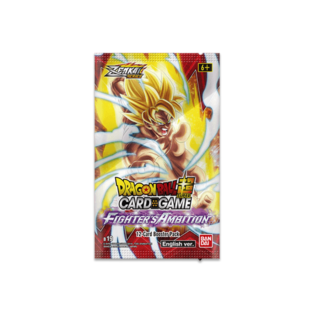 dragon ball super card game fighter's ambition B-19 SLEEVED BOOSTER PA Cards and Comics Central the Zenkai Series Set 02 also introduces a new mechanic to the game Fighter's Ambition Booster Box Case
