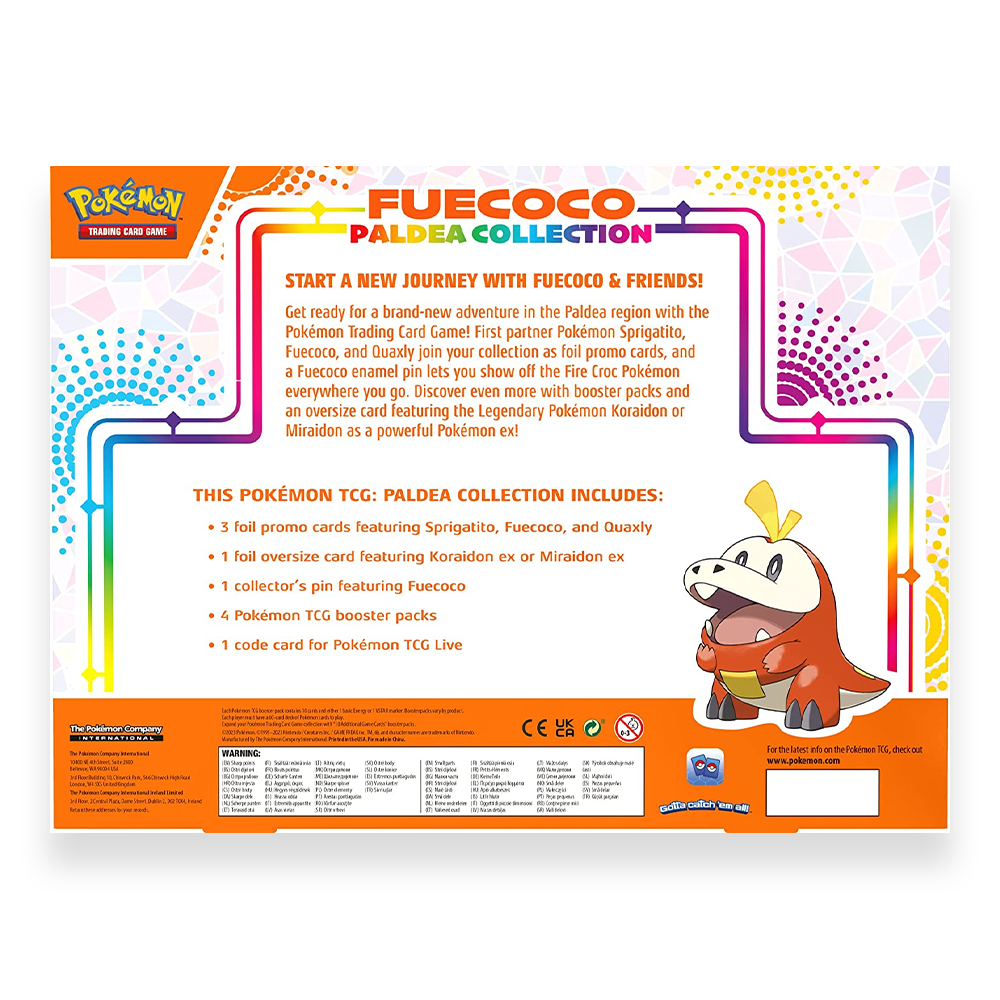 Pokémon TCG: Paldea Collection - Fuecoco Back