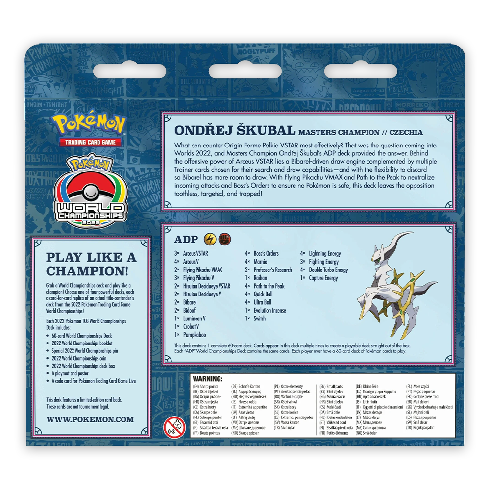 The Pokémon TCG: 2022 World Championships Deck – ADP (Ondřej Škubal) Back