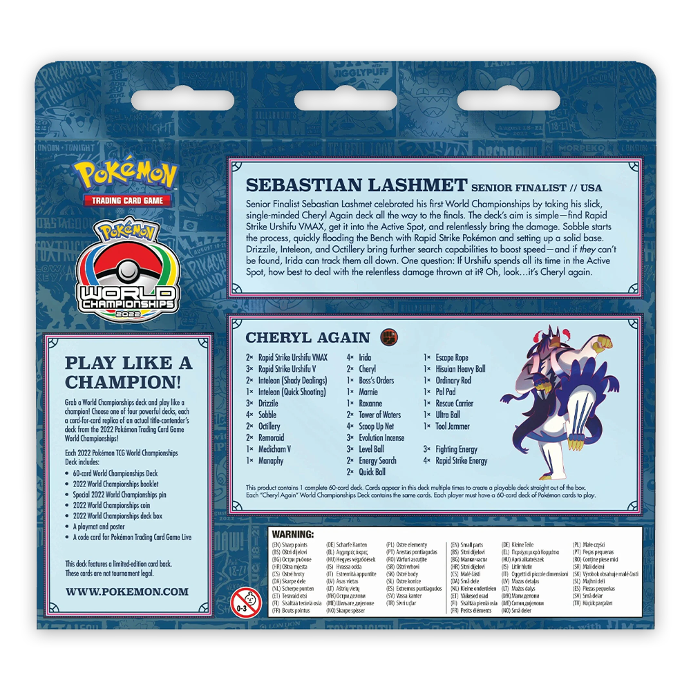 Pokémon TCG: 2022 World Championships Deck – Cheryl Again (Sebastian Lashmet) Back