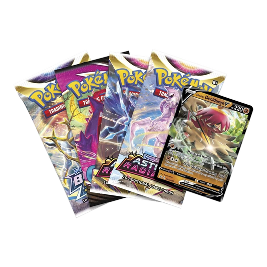 Pokémon TCG: Divergent Powers Tins Bundle - Packs and Hisuian Decidueye V promo