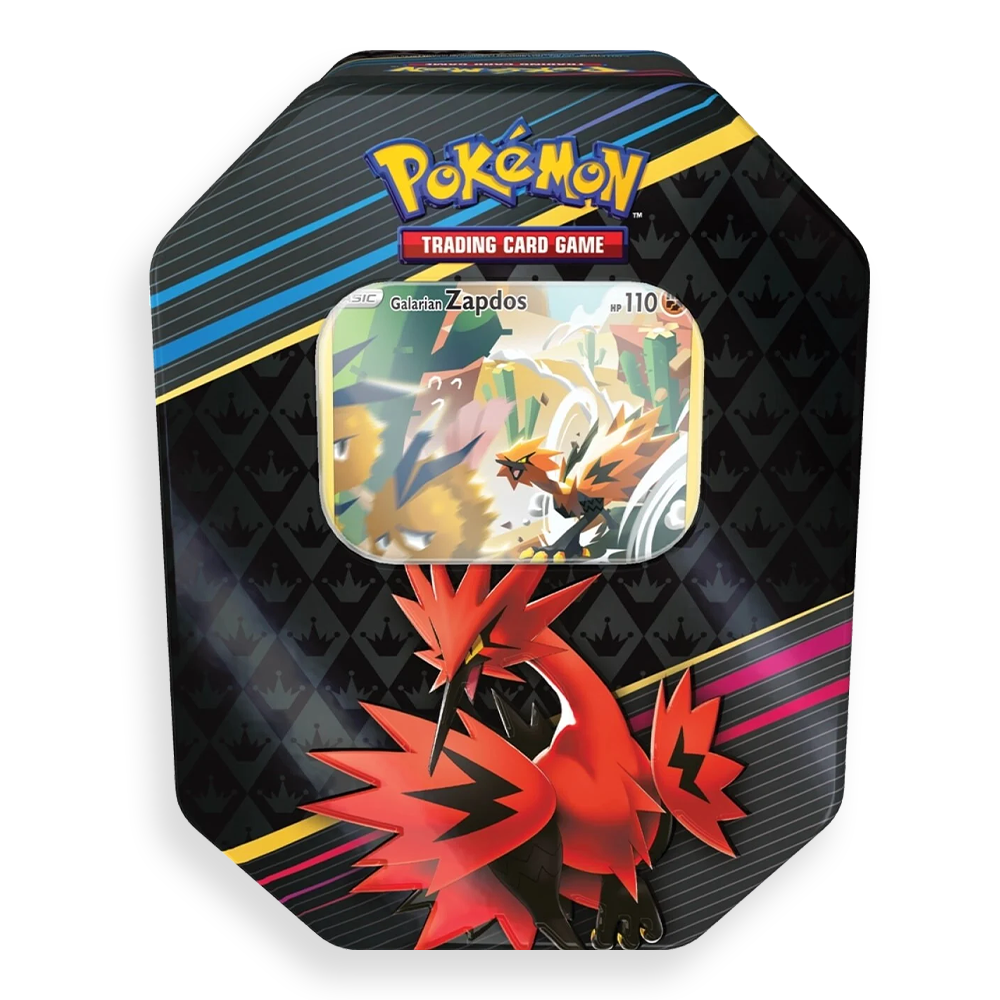 Pokémon TCG: Crown Zenith Tin – Galarian Zapdos