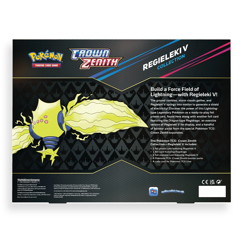 Pokémon TCG: Crown Zenith Collection – Regieleki V Back