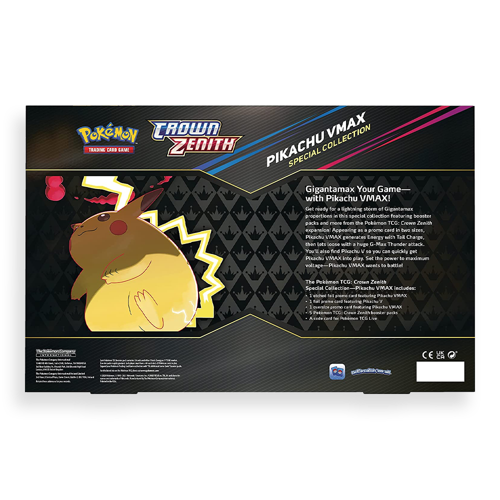Pokémon TCG: Crown Zenith Special Collection — Pikachu VMAX Back