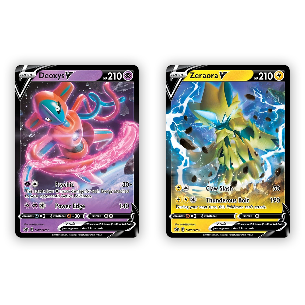 Pokémon TCG: Deoxys / Zeraora VMAX & VSTAR Battle Box Back - Deoxys / Zeraora V Promo