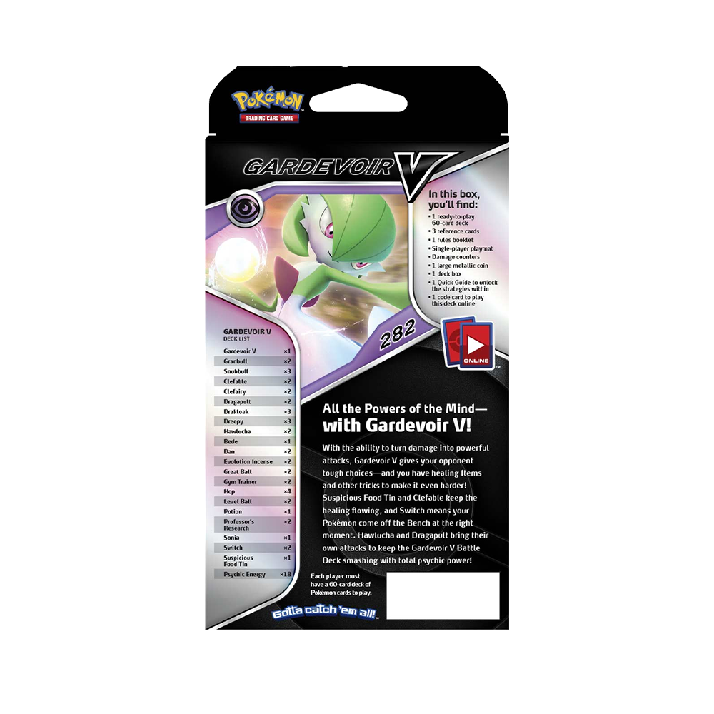 Pokémon TCG: Gardevoir V Battle Deck Back