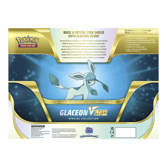 Pokémon TCG: Glaceon VSTAR Special Collection Back