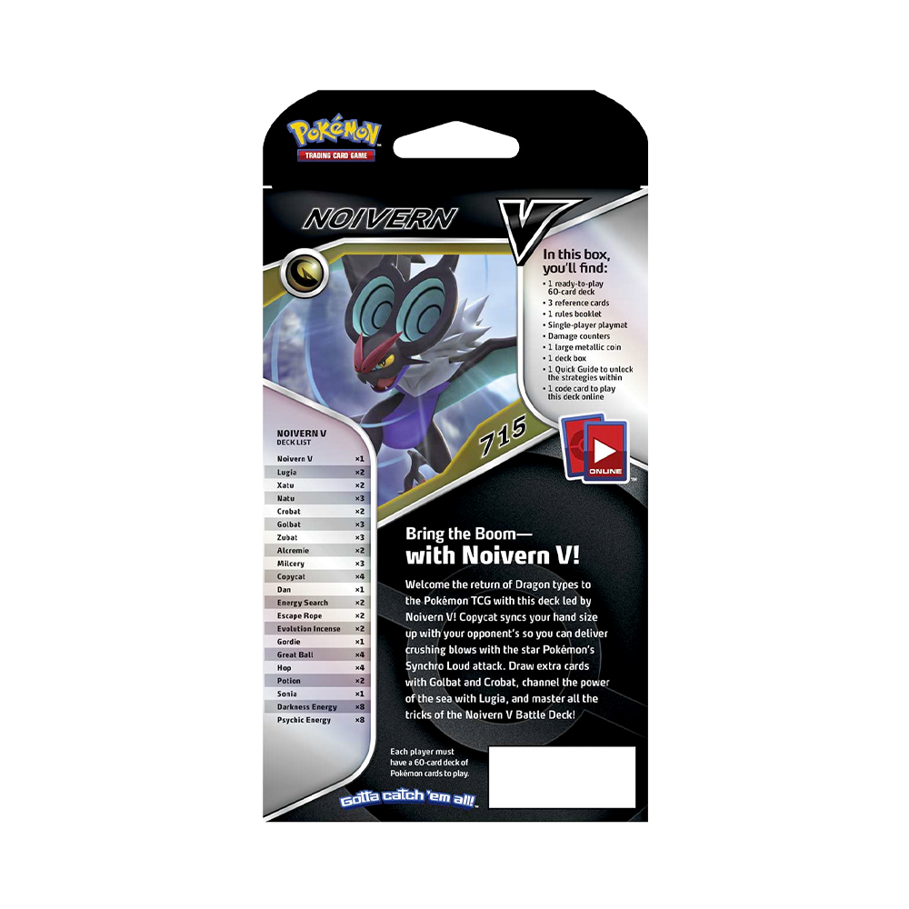 Pokémon TCG: Noivern V Battle Deck Back
