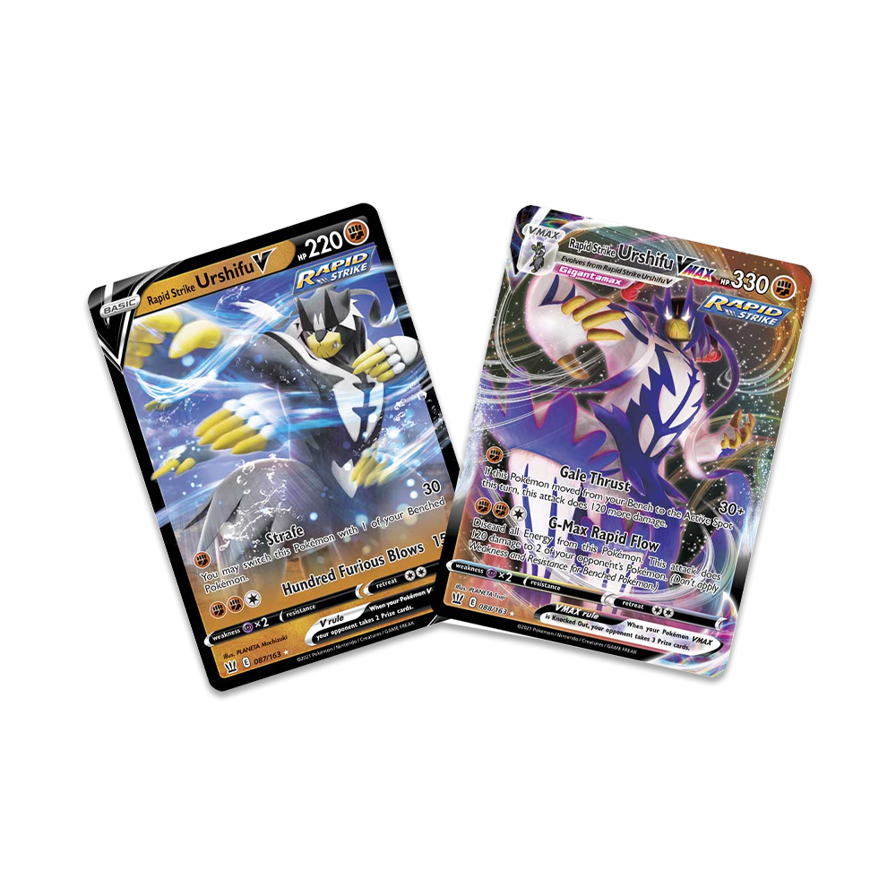 Pokémon TCG: Single Strike & Rapid Strike Urshifu VMAX League Battle Deck Bundle