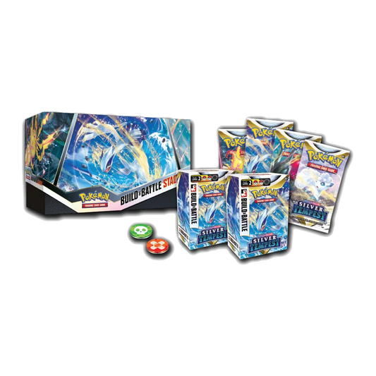 Pokémon TCG: Sword & Shield – Silver Tempest Build & Battle Stadium Components