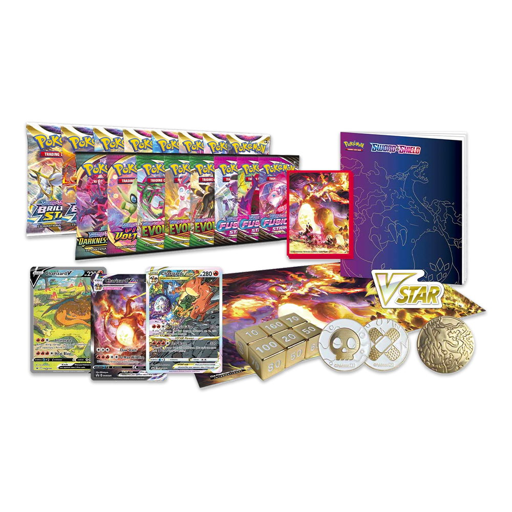 Pokémon TCG: Sword & Shield Ultra-Premium Collection—Charizard Components