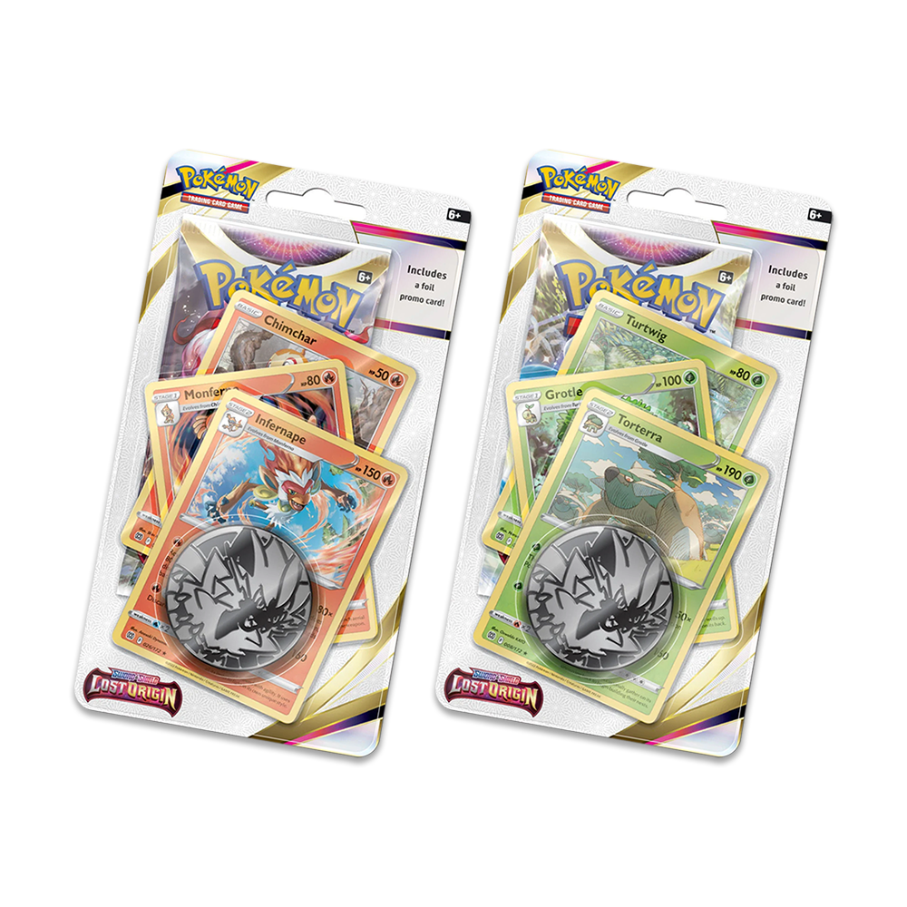 Pokémon TCG: Sword & Shield – Lost Origin Premium Checklane Blister - Infernape & Torterra Bundle