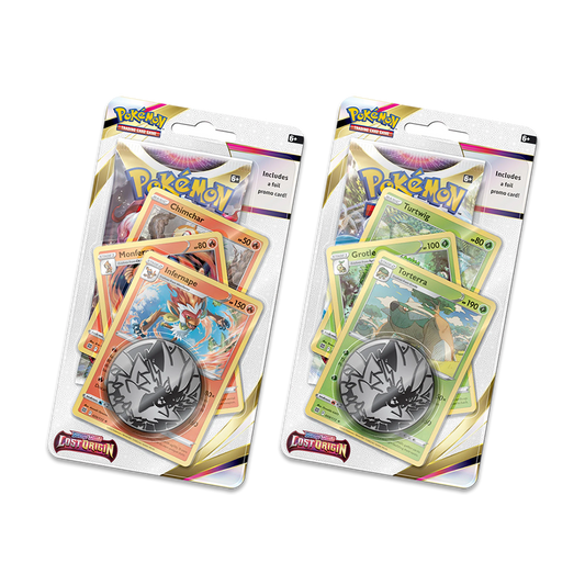 Pokémon TCG: Sword & Shield – Lost Origin Premium Checklane Blister - Infernape & Torterra Bundle