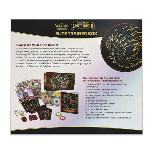 Pokémon TCG: Sword & Shield – Lost Origin Elite Trainer Box Back