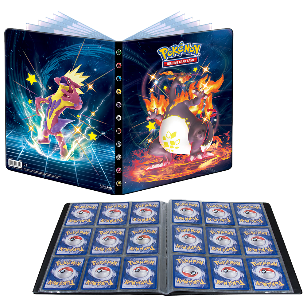 Ultra PRO – Pokémon Shining Fates (SWSH 4.5) 9-Pocket Portfolio Open
