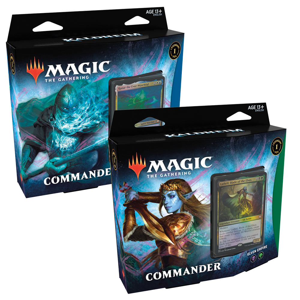 mtg elven empire commander deck Magic: The Gathering Kaldheim Commander Deck Bundle – Eclipse Cards