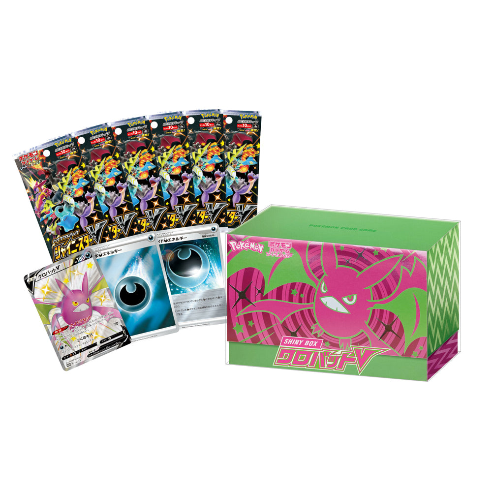 Pokemon TCG Sword and Shield Shiny Box Crobat V Contents