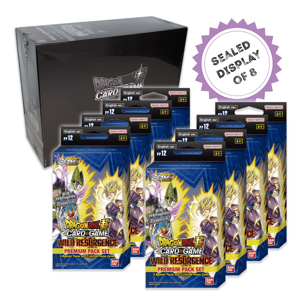 Dragon Ball Super CG Wild Resurgence Premium Pack [PP12] Display Case of 8
